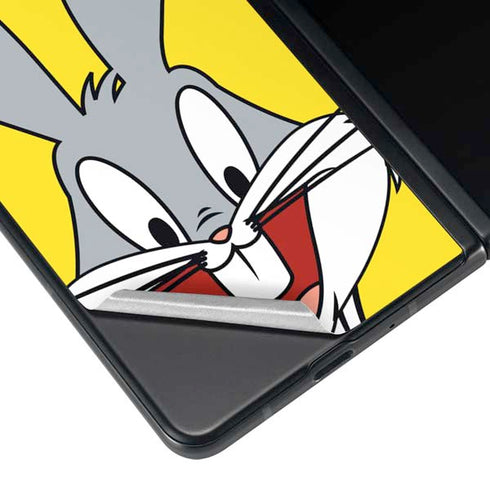 Looney Tunes Bugs Bunny Zoomed In Galaxy Z Fold3 5G Skin