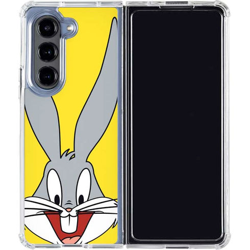 Looney Tunes Bugs Bunny Zoomed In Galaxy Z Fold5 5G Clear Case