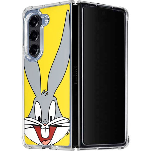 Looney Tunes Bugs Bunny Zoomed In Galaxy Z Fold5 5G Clear Case