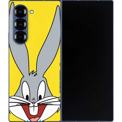 Looney Tunes Bugs Bunny Zoomed In Galaxy Z Fold6 Skin