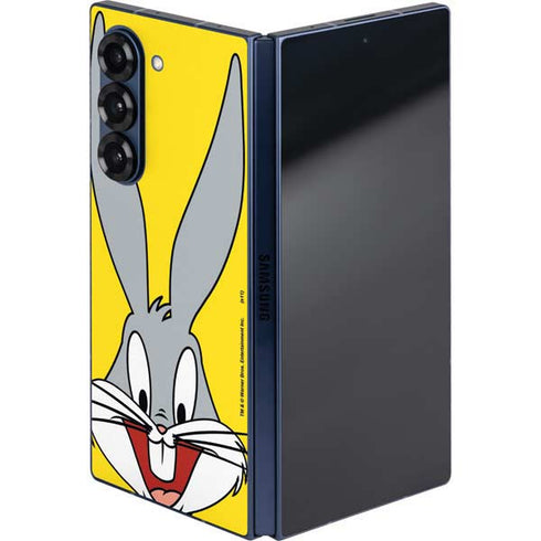 Looney Tunes Bugs Bunny Zoomed In Galaxy Z Fold6 Skin