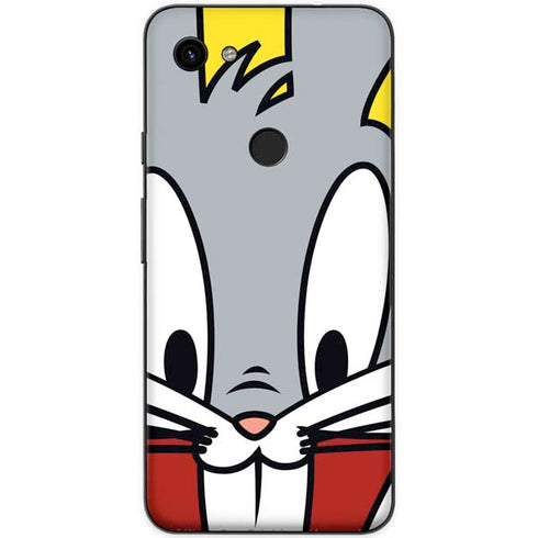 Looney Tunes Bugs Bunny Zoomed In Google Pixel 3a Skin