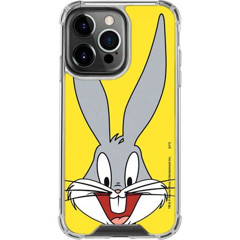 Looney Tunes Bugs Bunny Zoomed In iPhone 13 Pro Clear Case