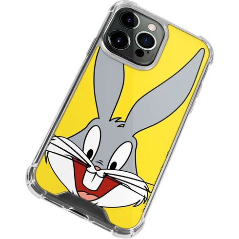 Looney Tunes Bugs Bunny Zoomed In iPhone 13 Pro Clear Case