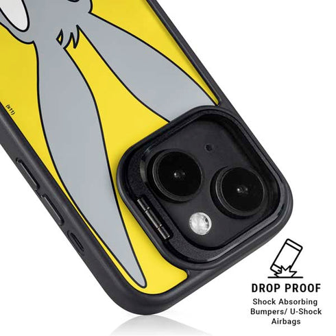 Looney Tunes Bugs Bunny Zoomed In iPhone 14 Kickstand Case