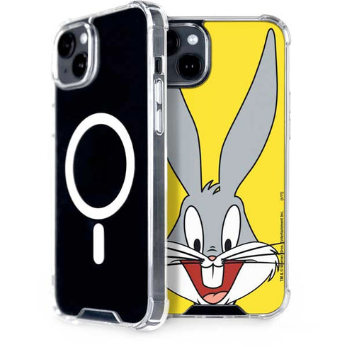 Looney Tunes Bugs Bunny Zoomed In iPhone 15 Plus MagSafe Case