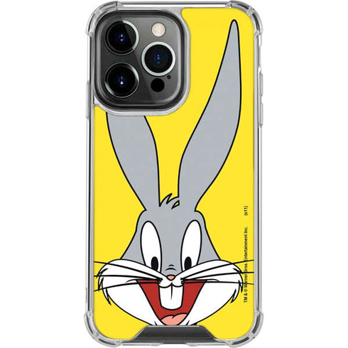 Looney Tunes Bugs Bunny Zoomed In iPhone 14 Pro Clear Case