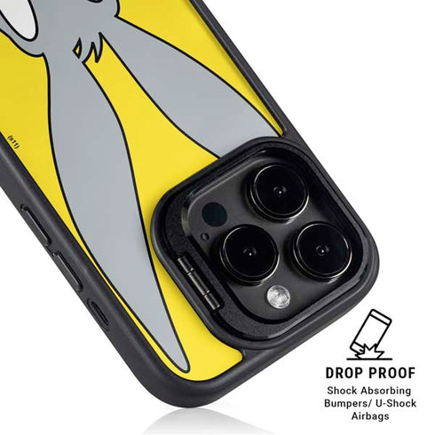 Looney Tunes Bugs Bunny Zoomed In iPhone 14 Pro Kickstand Case