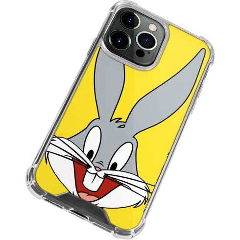 Looney Tunes Bugs Bunny Zoomed In iPhone 14 Pro Max Clear Case