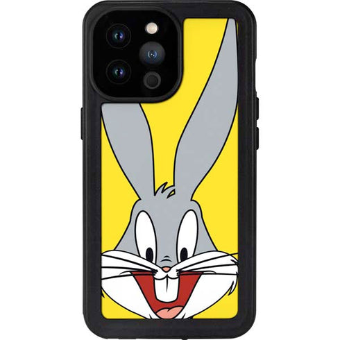 Looney Tunes Bugs Bunny Zoomed In iPhone 14 Pro Max Waterproof Case