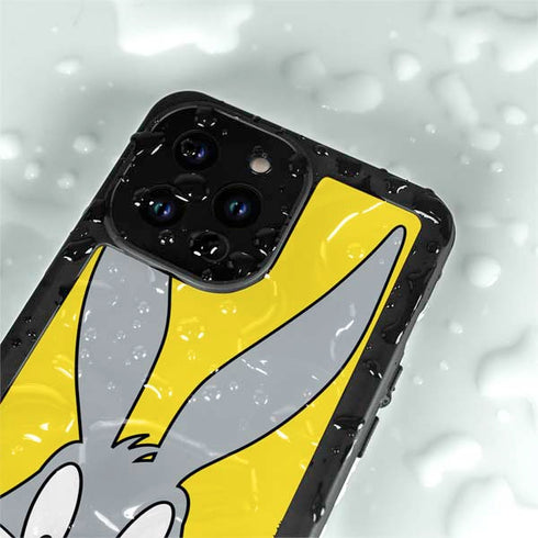 Looney Tunes Bugs Bunny Zoomed In iPhone 14 Pro Max Waterproof Case