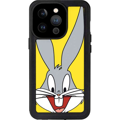 Looney Tunes Bugs Bunny Zoomed In iPhone 14 Pro Waterproof Case