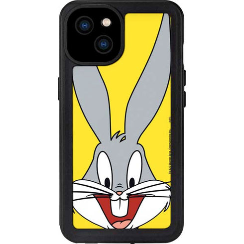 Looney Tunes Bugs Bunny Zoomed In iPhone 15 Plus Waterproof Case