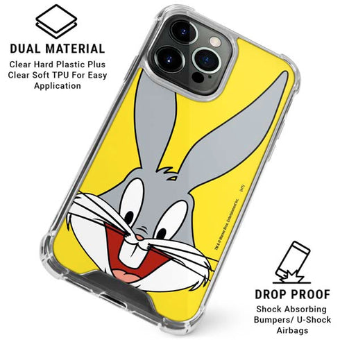 Looney Tunes Bugs Bunny Zoomed In iPhone 15 Pro Clear Case