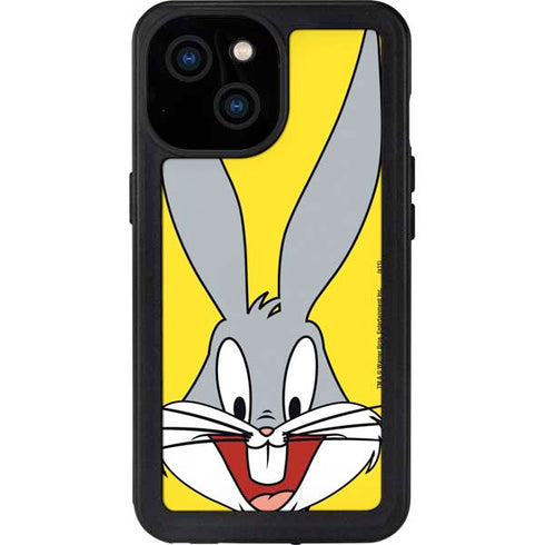 Looney Tunes Bugs Bunny Zoomed In iPhone 15 Waterproof Case