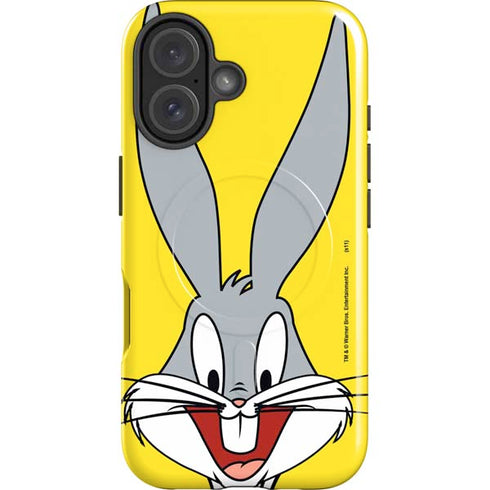 Looney Tunes Bugs Bunny Zoomed In iPhone 16 Plus Magsafe Impact Case