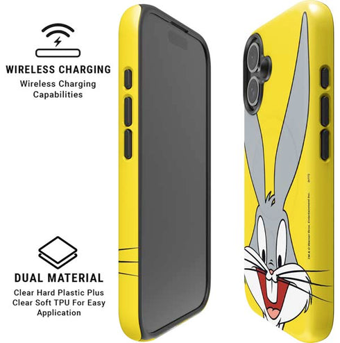 Looney Tunes Bugs Bunny Zoomed In iPhone 16 Plus Magsafe Impact Case