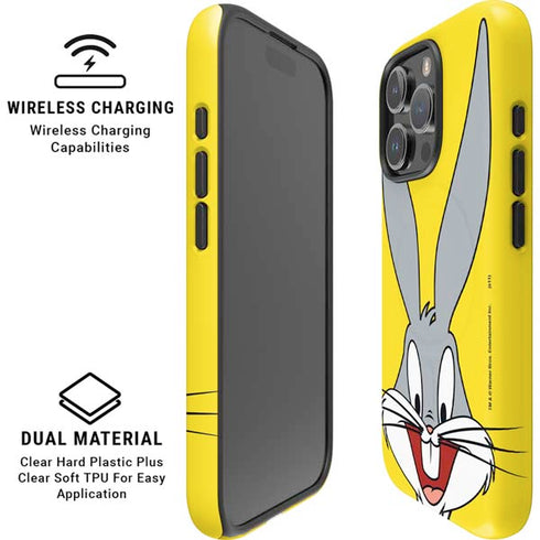 Looney Tunes Bugs Bunny Zoomed In iPhone 16 Pro Max Magsafe Impact Case
