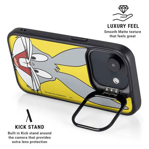 Looney Tunes Bugs Bunny Zoomed In iPhone 16e Kickstand Case