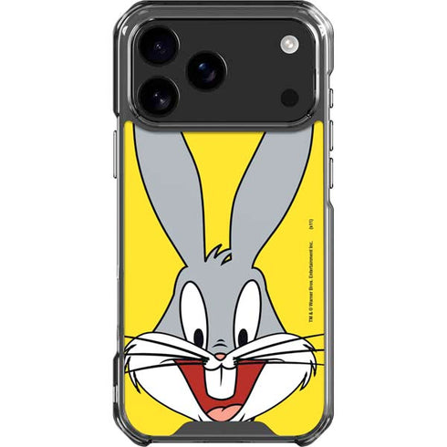 Looney Tunes Bugs Bunny Zoomed In iPhone 18 Pro Max Clear Case