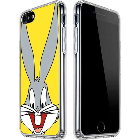 Looney Tunes Bugs Bunny Zoomed In iPhone SE (2nd & 3rd Gen) Clear Case