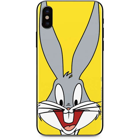 Looney Tunes Bugs Bunny Zoomed In iPhone X Skin