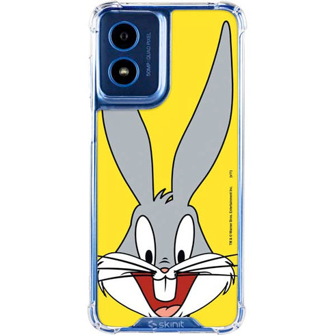 Looney Tunes Bugs Bunny Zoomed In Moto G Play 4G (2024) Clear Case