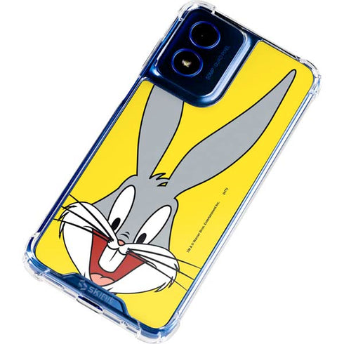 Looney Tunes Bugs Bunny Zoomed In Moto G Play 4G (2024) Clear Case