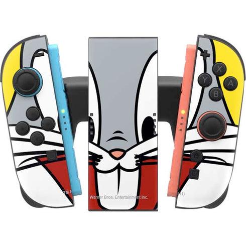 Looney Tunes Bugs Bunny Zoomed In Nintendo Switch 2 (2025) Joy-Con Controller Skin