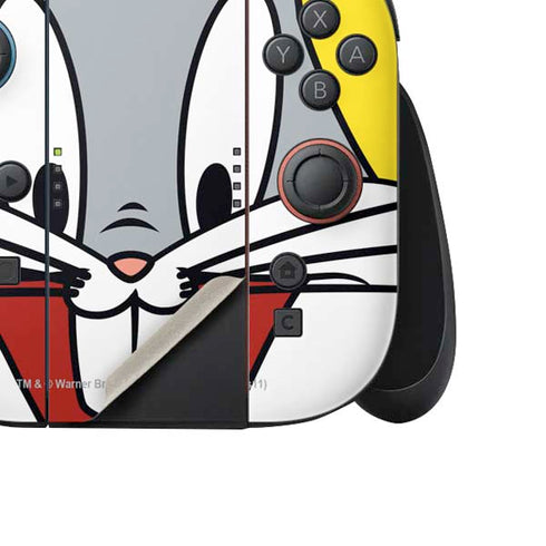 Looney Tunes Bugs Bunny Zoomed In Nintendo Switch 2 (2025) Joy-Con Controller Skin