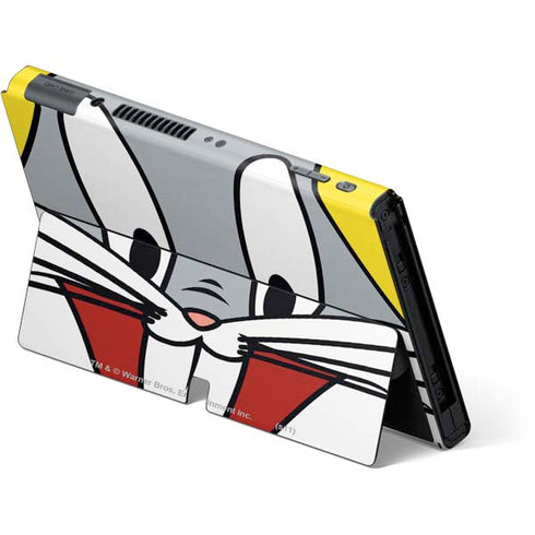 Looney Tunes Bugs Bunny Zoomed In Nintendo Switch OLED (2021) Skin