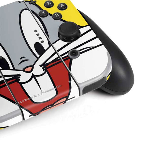 Looney Tunes Bugs Bunny Zoomed In Nintendo Switch OLED (2021) Skin