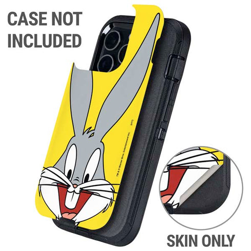 Looney Tunes Bugs Bunny Zoomed In Otterbox Defender iPhone Skin