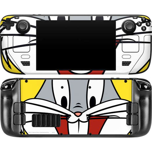 Looney Tunes Bugs Bunny Zoomed In Steam Deck Handheld Gaming Computer OLED Skin