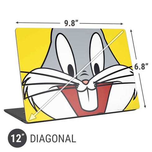 Looney Tunes Bugs Bunny Zoomed In Universal Laptop 12in (9.8 x 6.8in) Skin