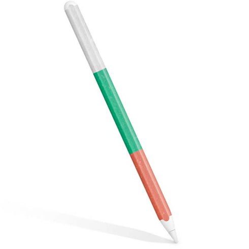 Bulgarian Flag Distressed Apple Pencil (2nd Gen 2019) Skin