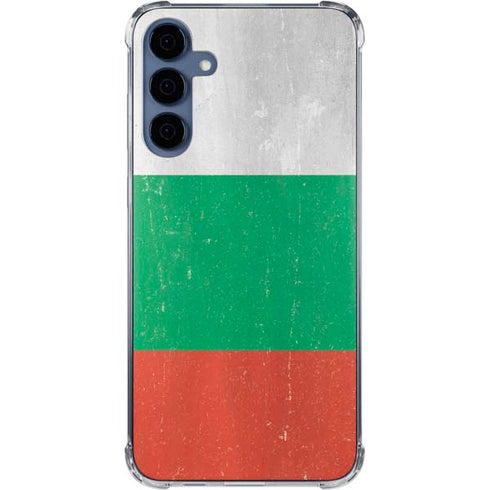 Bulgarian Flag Distressed Galaxy A35 5G Clear Case
