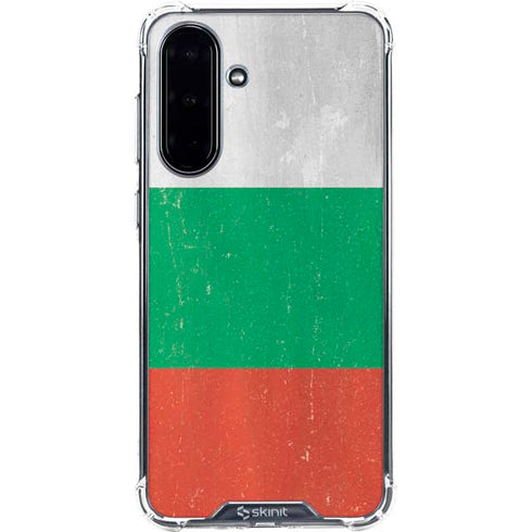 Bulgarian Flag Distressed Galaxy A36 5G Clear Case