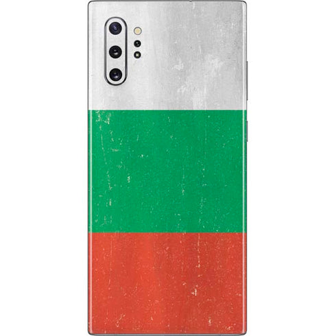 Bulgarian Flag Distressed Galaxy Note 10 Plus Skin