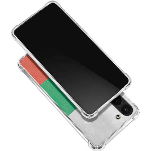 Bulgarian Flag Distressed Galaxy S24 FE Clear Case