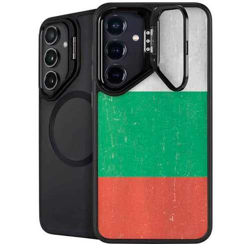 Bulgarian Flag Distressed Galaxy S24 Kickstand Case