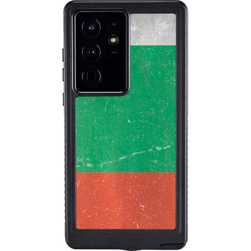 Bulgarian Flag Distressed Galaxy S24 Ultra Waterproof Case