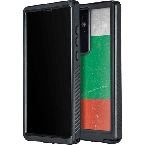 Bulgarian Flag Distressed Galaxy S24 Ultra Waterproof Case