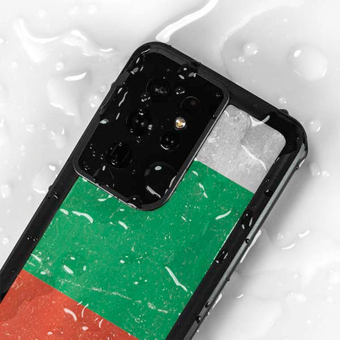 Bulgarian Flag Distressed Galaxy S24 Ultra Waterproof Case