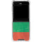 Bulgarian Flag Distressed Galaxy Z Flip6 Clear Case