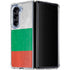 Bulgarian Flag Distressed Galaxy Z Fold5 5G Clear Case