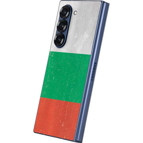Bulgarian Flag Distressed Galaxy Z Fold6 Skin