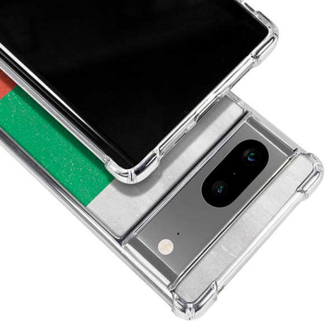 Bulgarian Flag Distressed Google Pixel 8a Clear Case