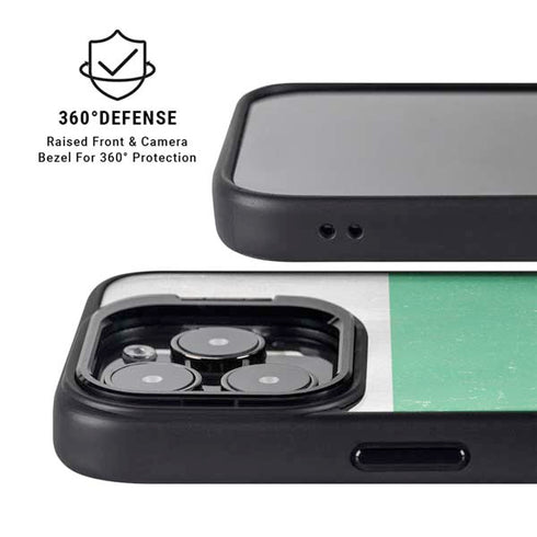 Bulgarian Flag Distressed iPhone 15 Pro Kickstand Case