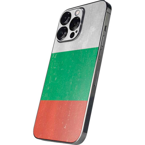 Bulgarian Flag Distressed iPhone 15 Pro Max Skin